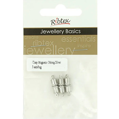 Metal Alloy Oblong Magnetic Clasp (available in 2 colours)
